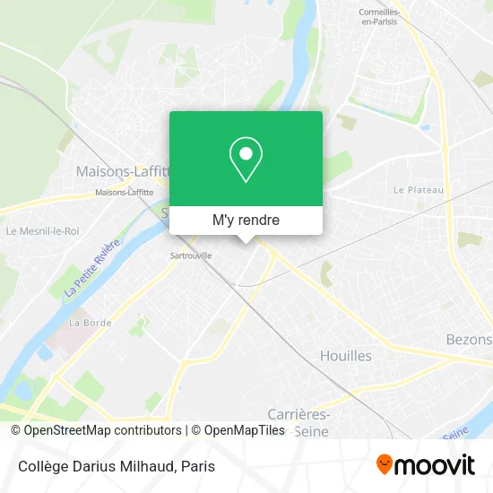 Collège Darius Milhaud plan