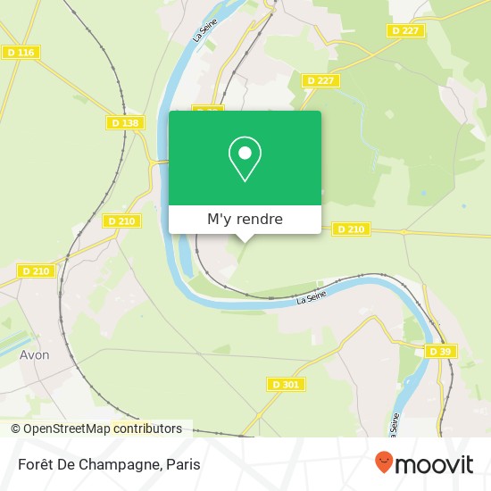 Forêt De Champagne plan