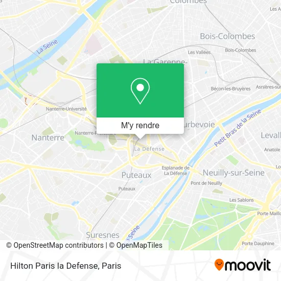 Hilton Paris la Defense plan