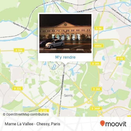 Marne La Vallee - Chessy plan