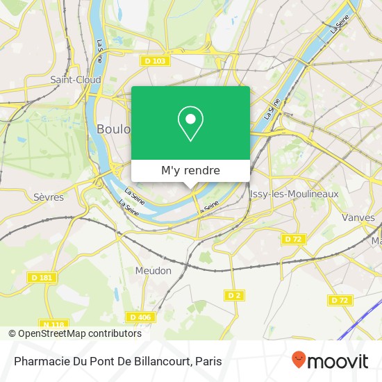 Pharmacie Du Pont De Billancourt plan