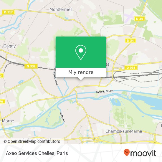 Axeo Services Chelles plan