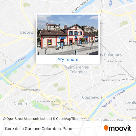 Gare de la Garenne-Colombes plan