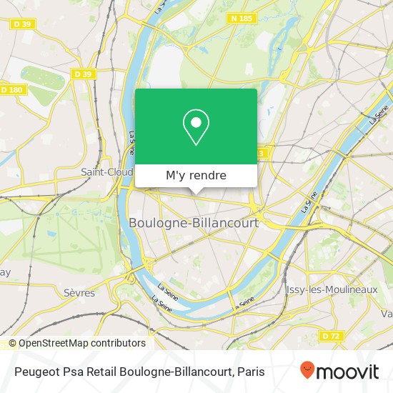 Peugeot Psa Retail Boulogne-Billancourt plan