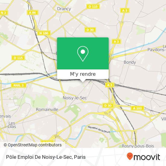 Pôle Emploi De Noisy-Le-Sec plan