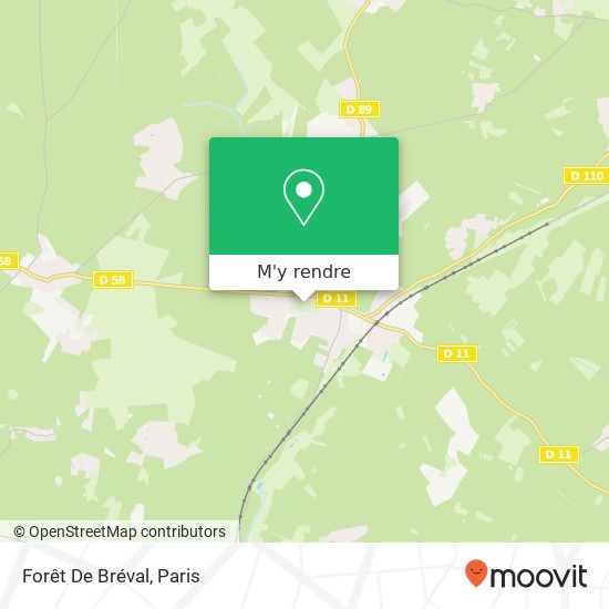 Forêt De Bréval plan