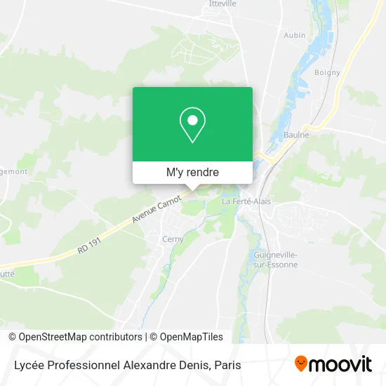Lycée Professionnel Alexandre Denis plan