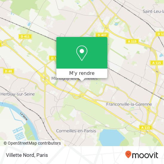 Villette Nord plan