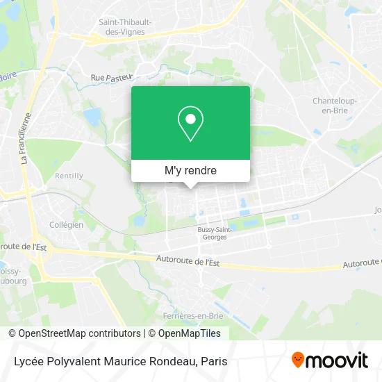 Lycée Polyvalent Maurice Rondeau plan