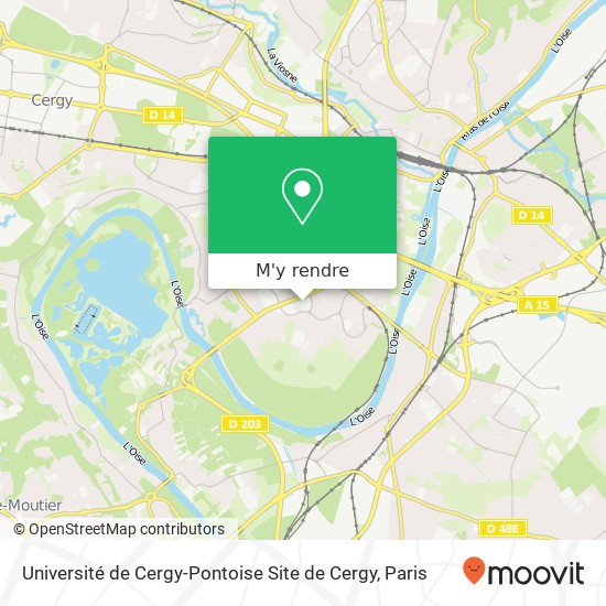 Université de Cergy-Pontoise Site de Cergy plan