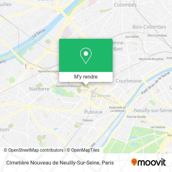 Cimetière Nouveau de Neuilly-Sur-Seine plan