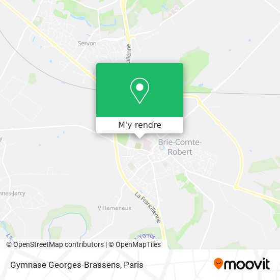 Gymnase Georges-Brassens plan