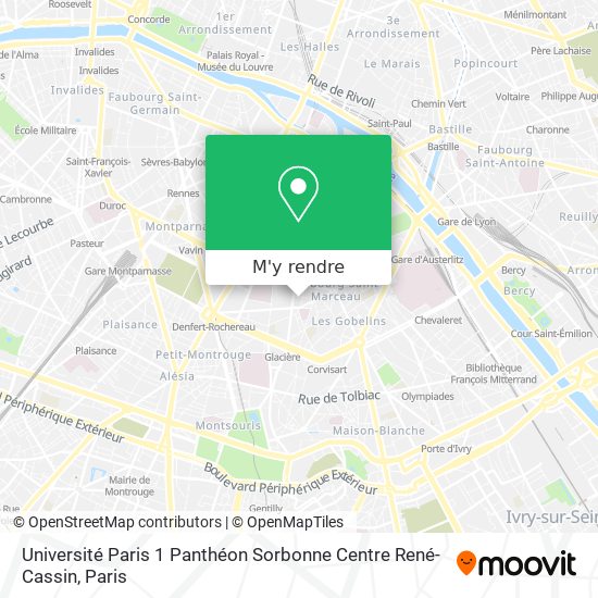 Université Paris 1 Panthéon Sorbonne Centre René-Cassin plan