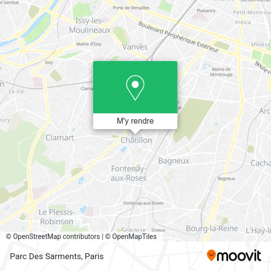 Parc Des Sarments plan