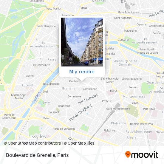 Boulevard de Grenelle plan