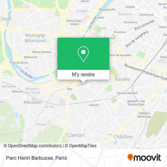 Parc Henri Barbusse plan