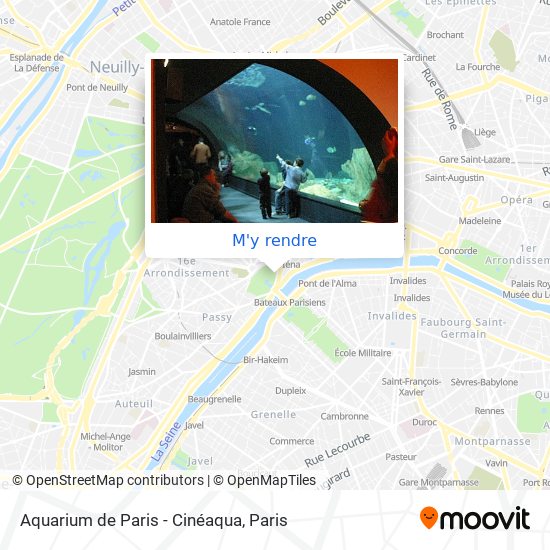 Aquarium de Paris - Cinéaqua plan