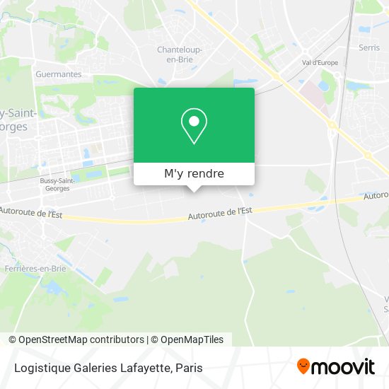 Logistique Galeries Lafayette plan