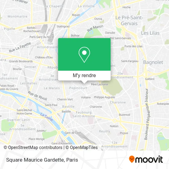 Square Maurice Gardette plan