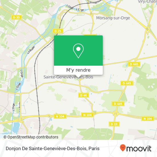 Donjon De Sainte-Geneviève-Des-Bois plan