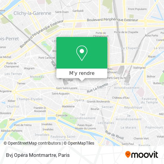 Bvj Opéra Montmartre plan
