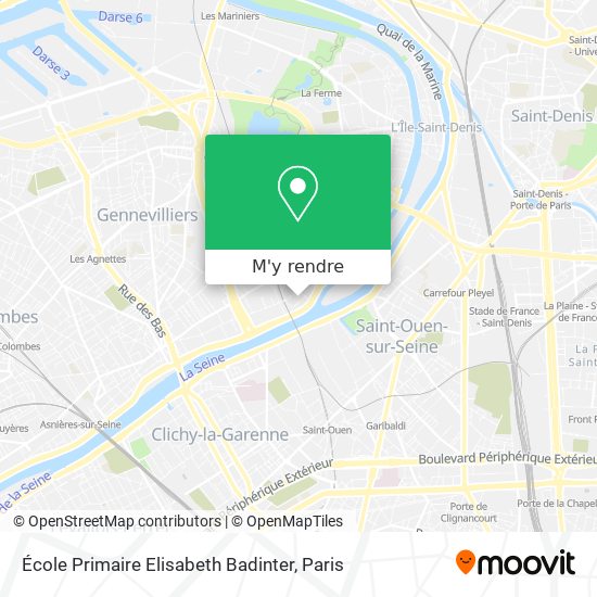 École Primaire Elisabeth Badinter plan