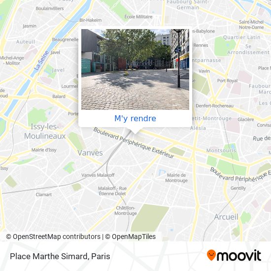 Place Marthe Simard plan