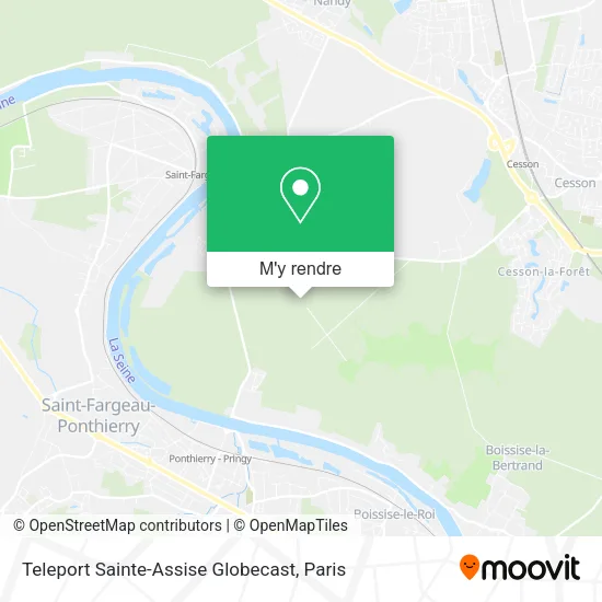 Teleport Sainte-Assise Globecast plan
