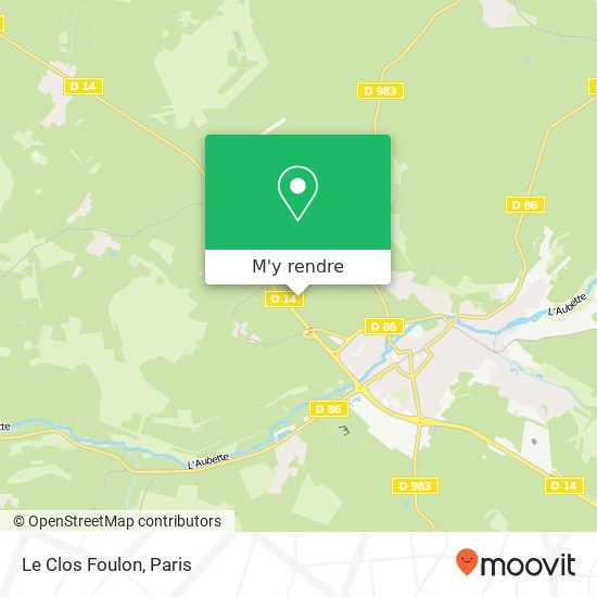 Le Clos Foulon plan