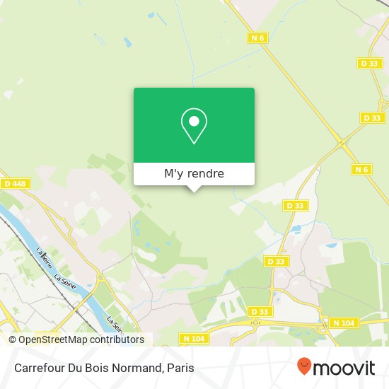 Carrefour Du Bois Normand plan