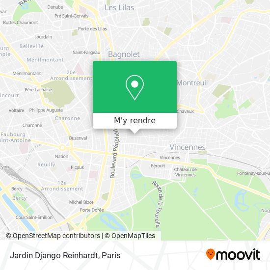 Jardin Django Reinhardt plan