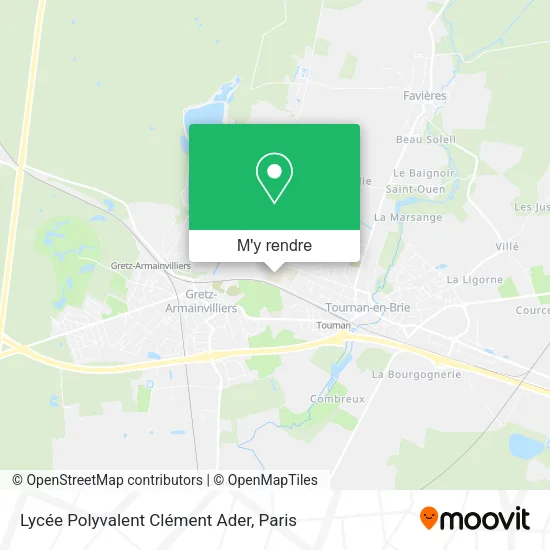 Lycée Polyvalent Clément Ader plan