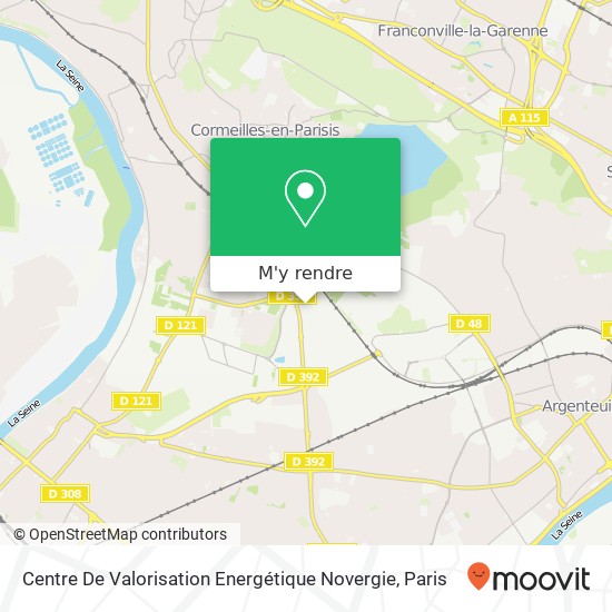 Centre De Valorisation Energétique Novergie plan