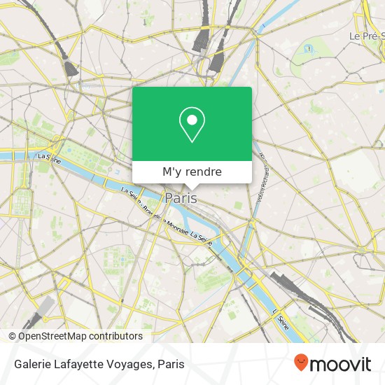 Galerie Lafayette Voyages plan