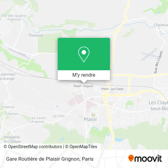 Gare Routière de Plaisir Grignon plan