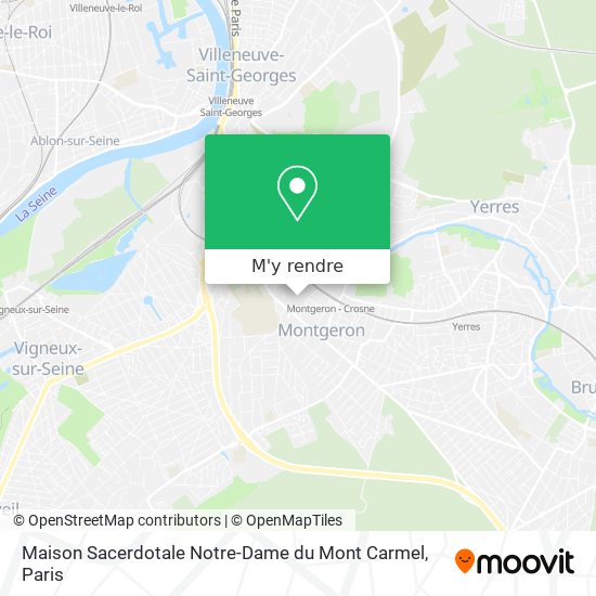 Maison Sacerdotale Notre-Dame du Mont Carmel plan