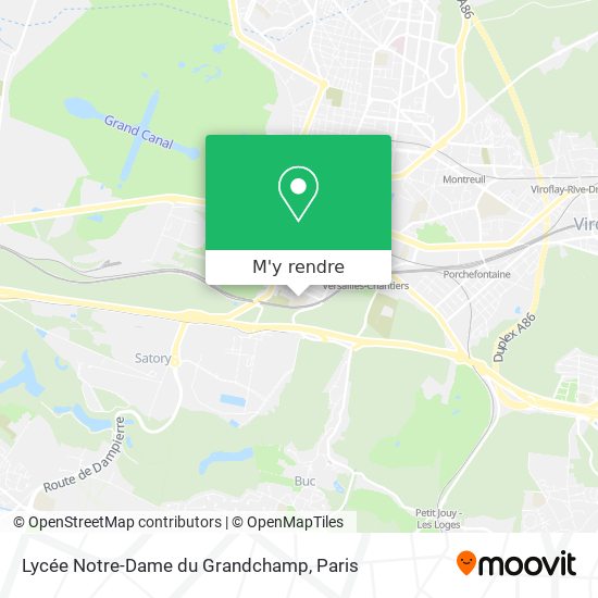 Lycée Notre-Dame du Grandchamp plan