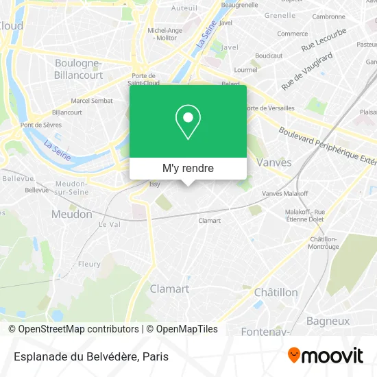 Esplanade du Belvédère plan