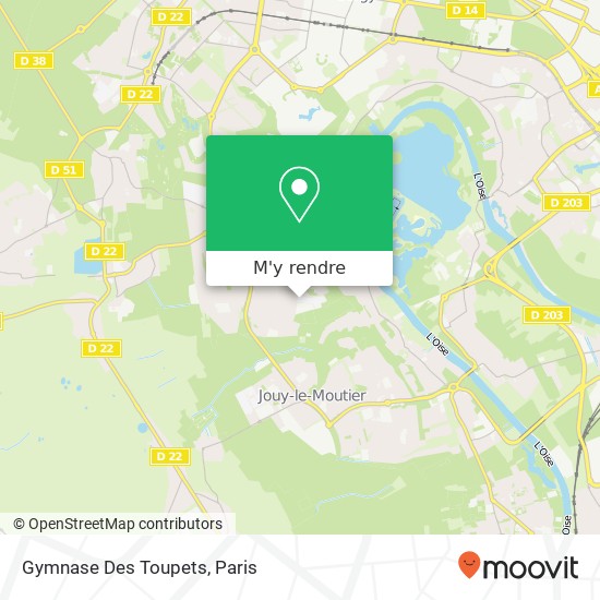 Gymnase Des Toupets plan