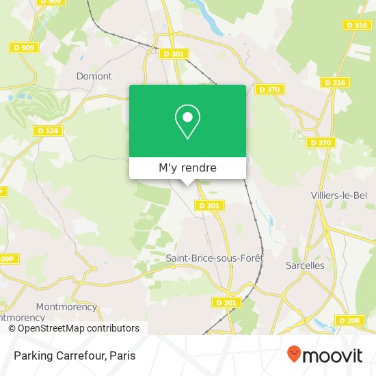 Parking Carrefour plan