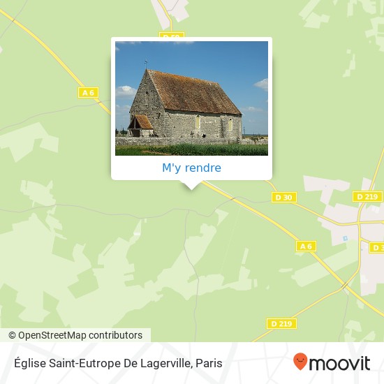 Église Saint-Eutrope De Lagerville plan