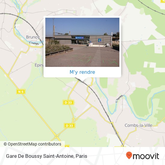 Gare De Boussy Saint-Antoine plan