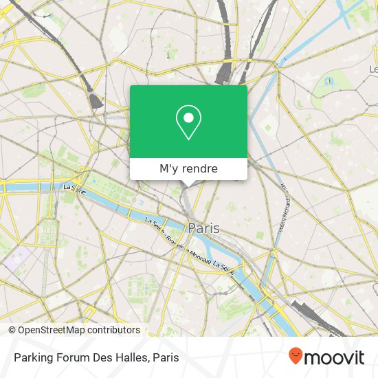 Parking Forum Des Halles plan