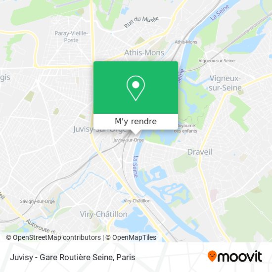 Juvisy - Gare Routière Seine plan