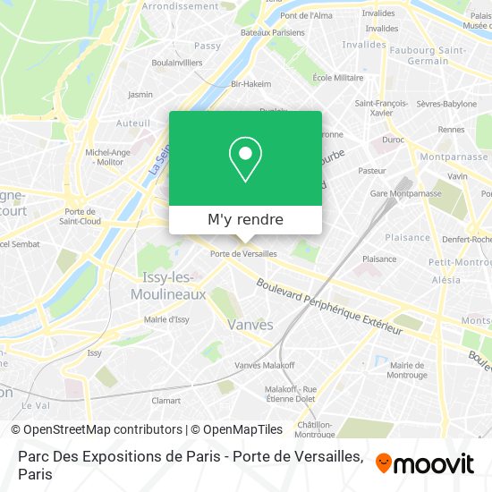 Parc Des Expositions de Paris - Porte de Versailles plan