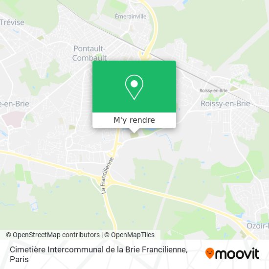 Cimetière Intercommunal de la Brie Francilienne plan