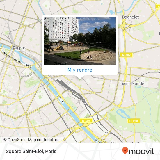 Square Saint-Éloi plan