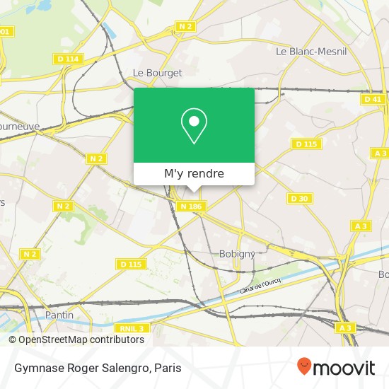 Gymnase Roger Salengro plan