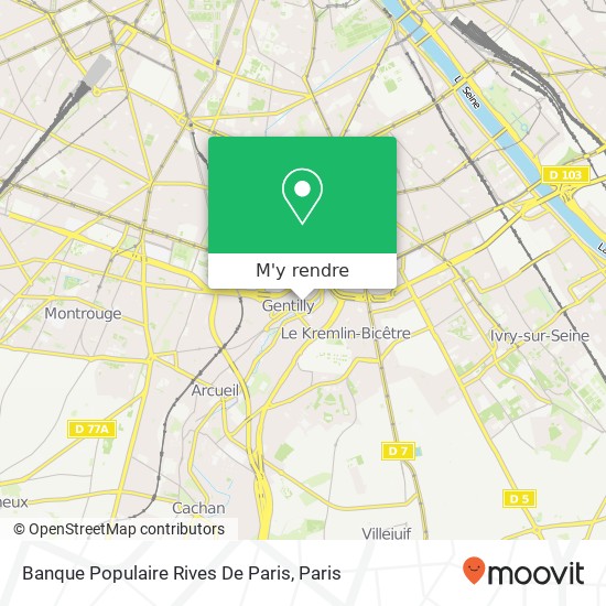 Banque Populaire Rives De Paris plan