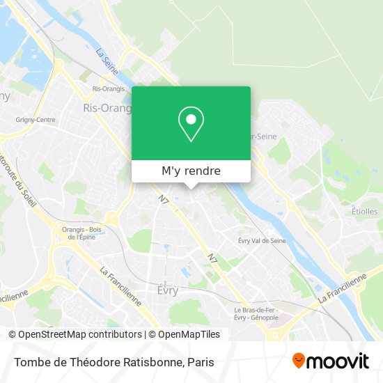 Tombe de Théodore Ratisbonne plan